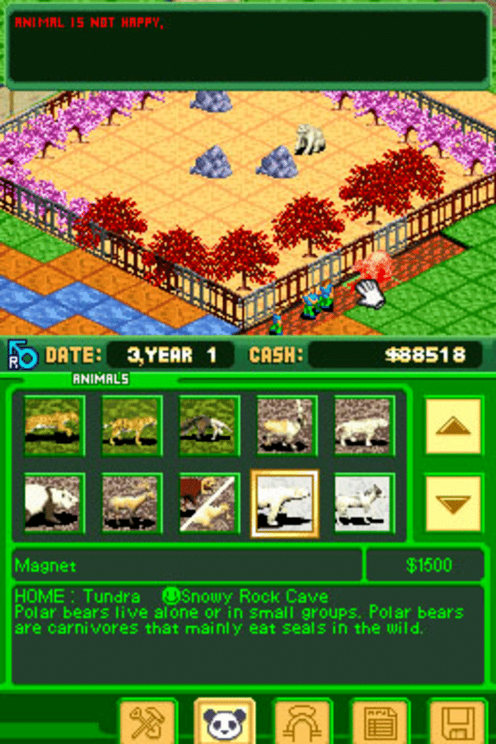 Zoo Tycoon DS screenshot