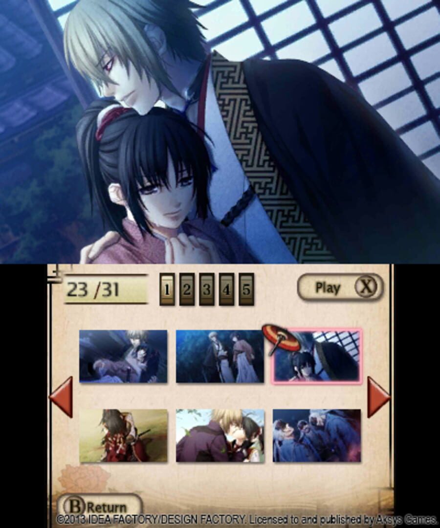 Captura de pantalla - Hakuoki: Memories of the Shinsengumi