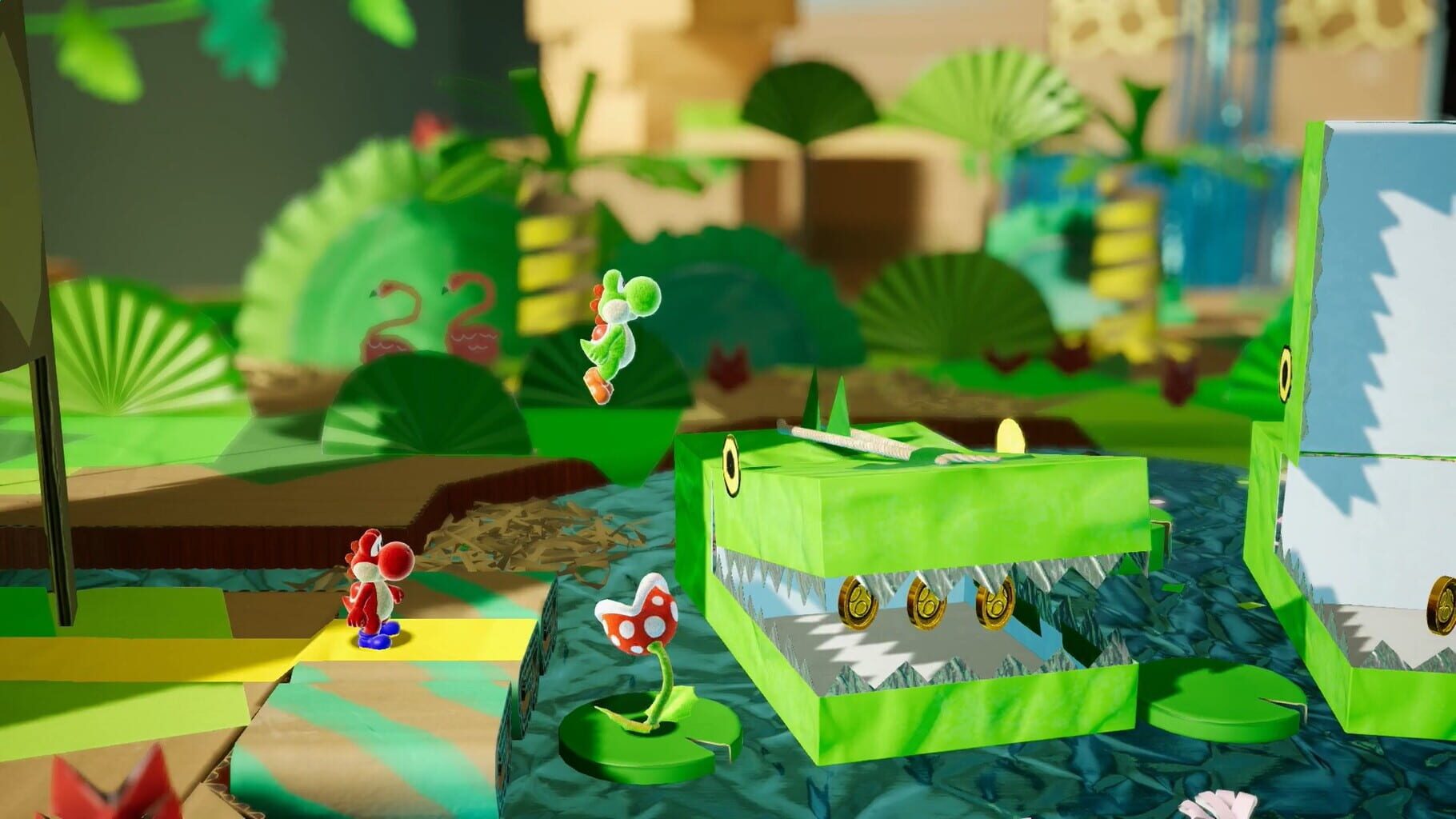 Yoshi's Crafted World screenshot