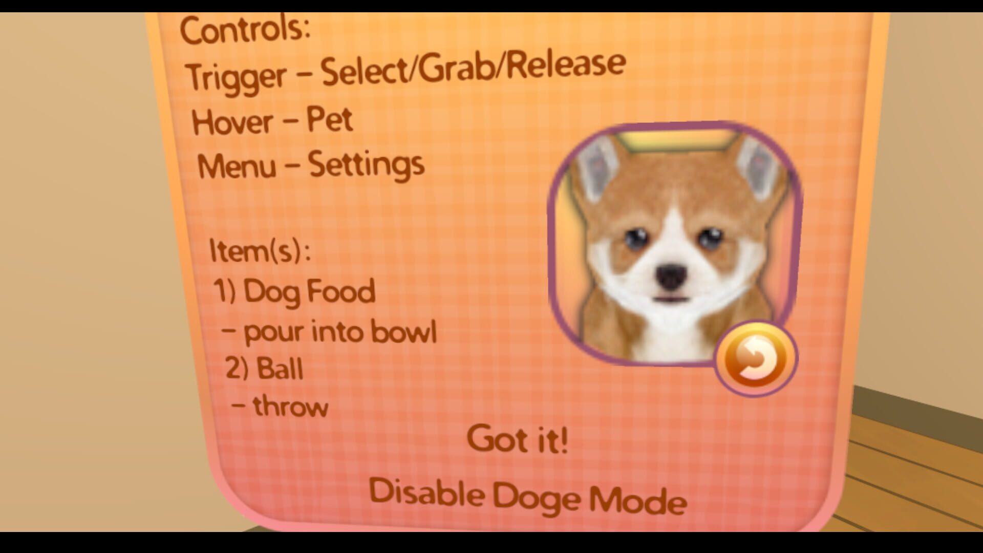 Puppy Doge VR - Screenshot