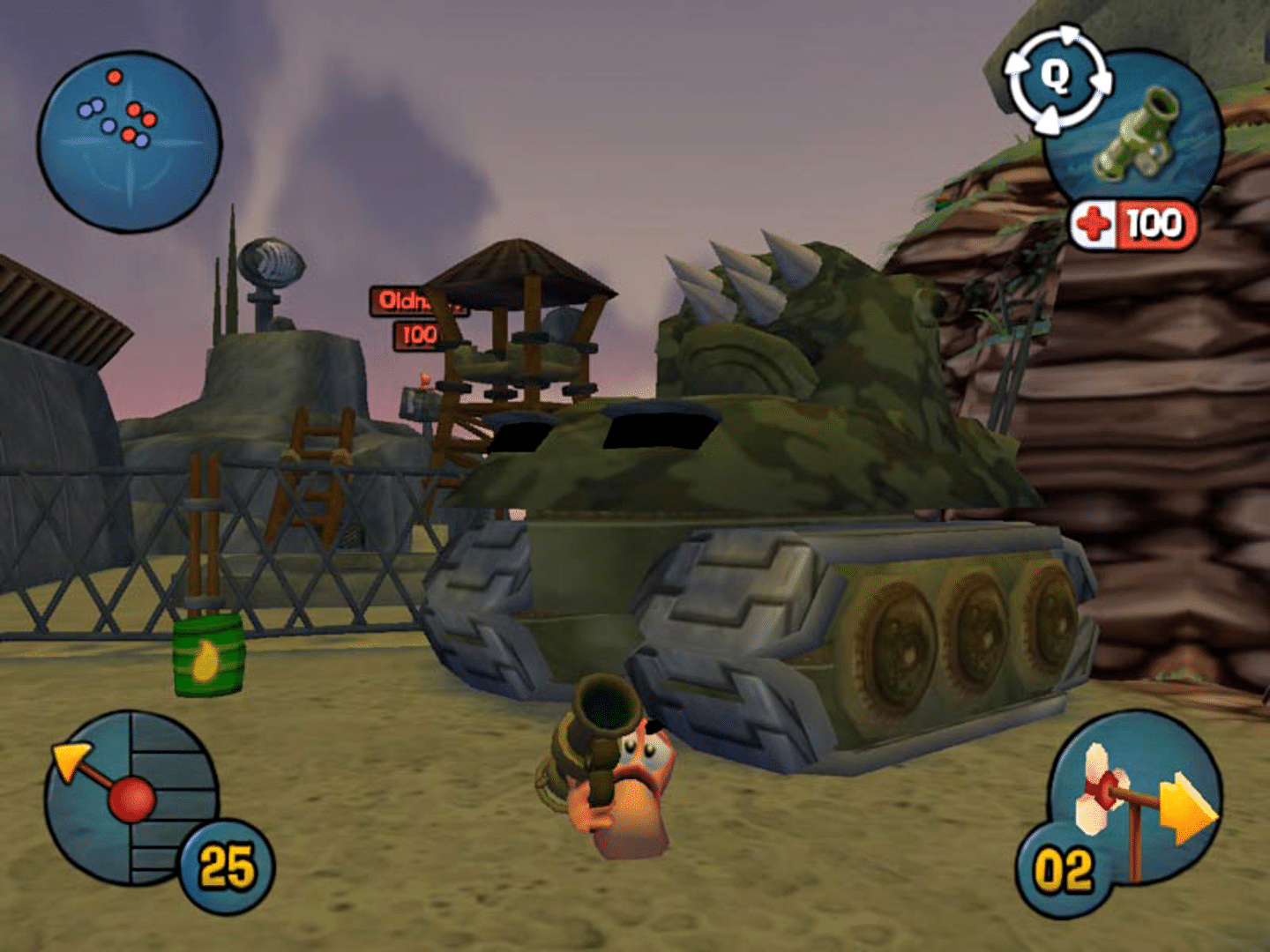 Worms 3D screenshot