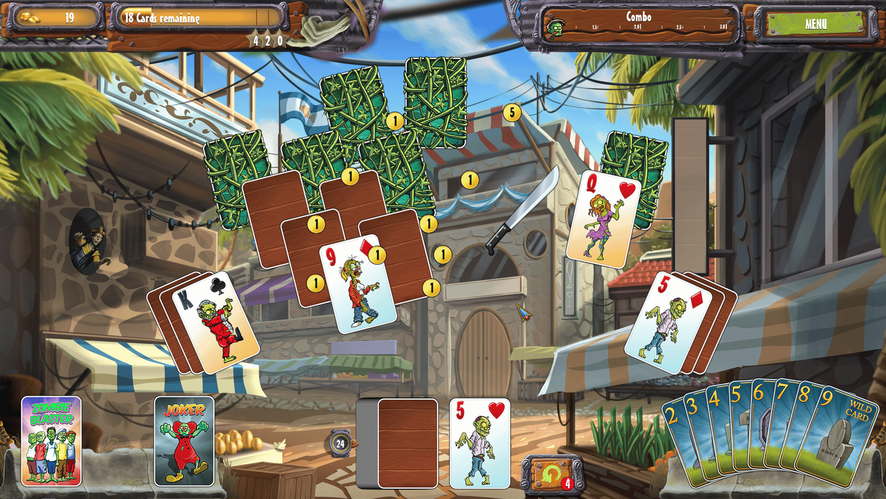 Zombie Solitaire 2 Chapter 3 screenshot