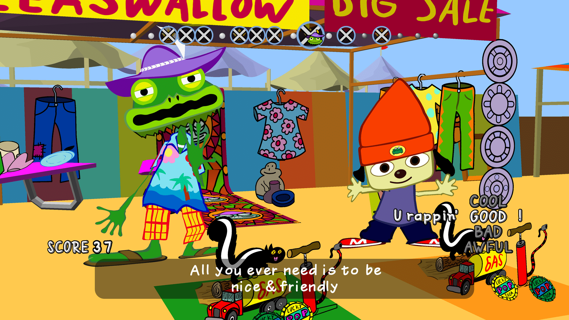 PaRappa the Rapper Remastered screenshot