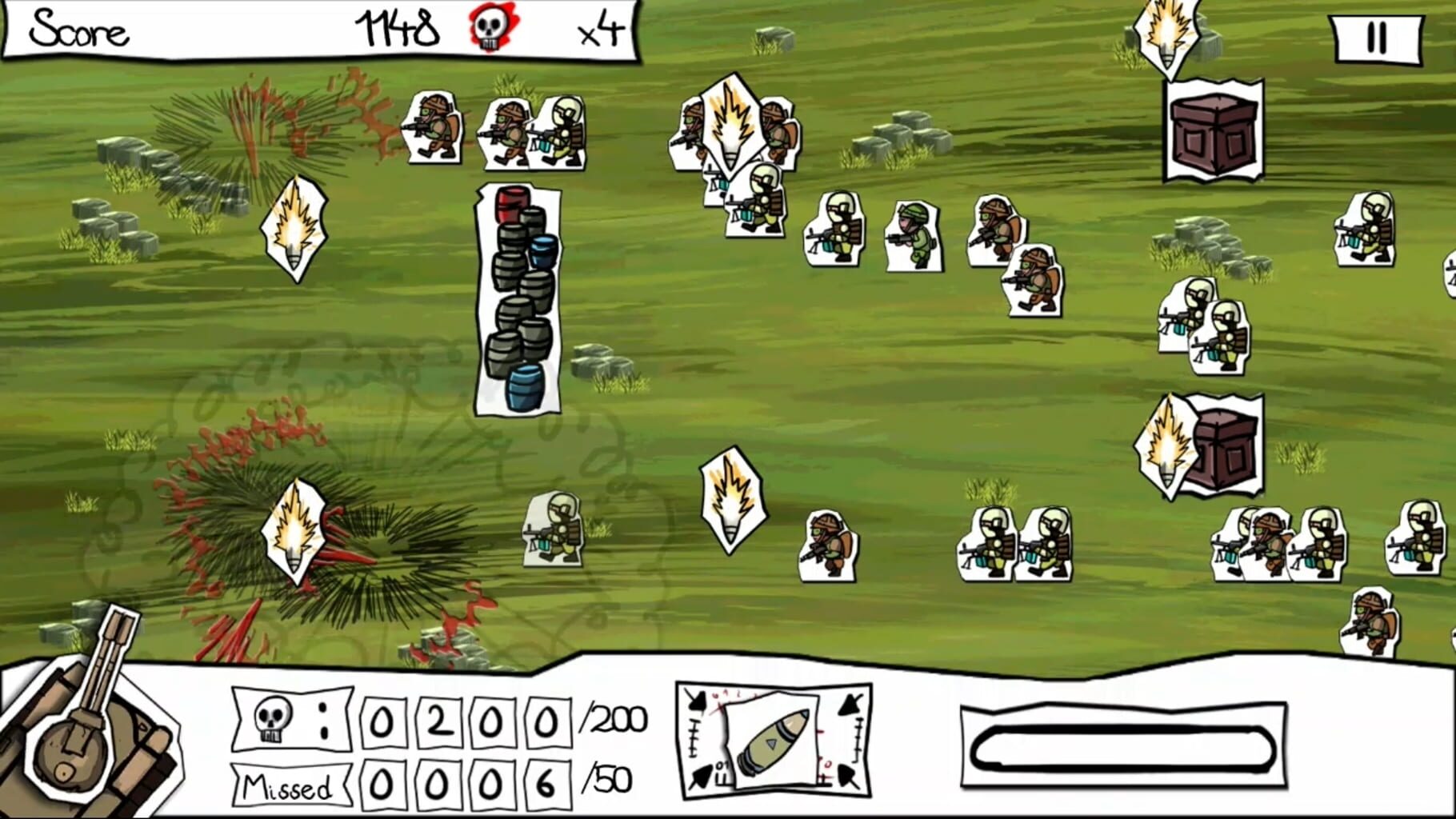 Paper Wars: Cannon Fodder Devastated screenshot