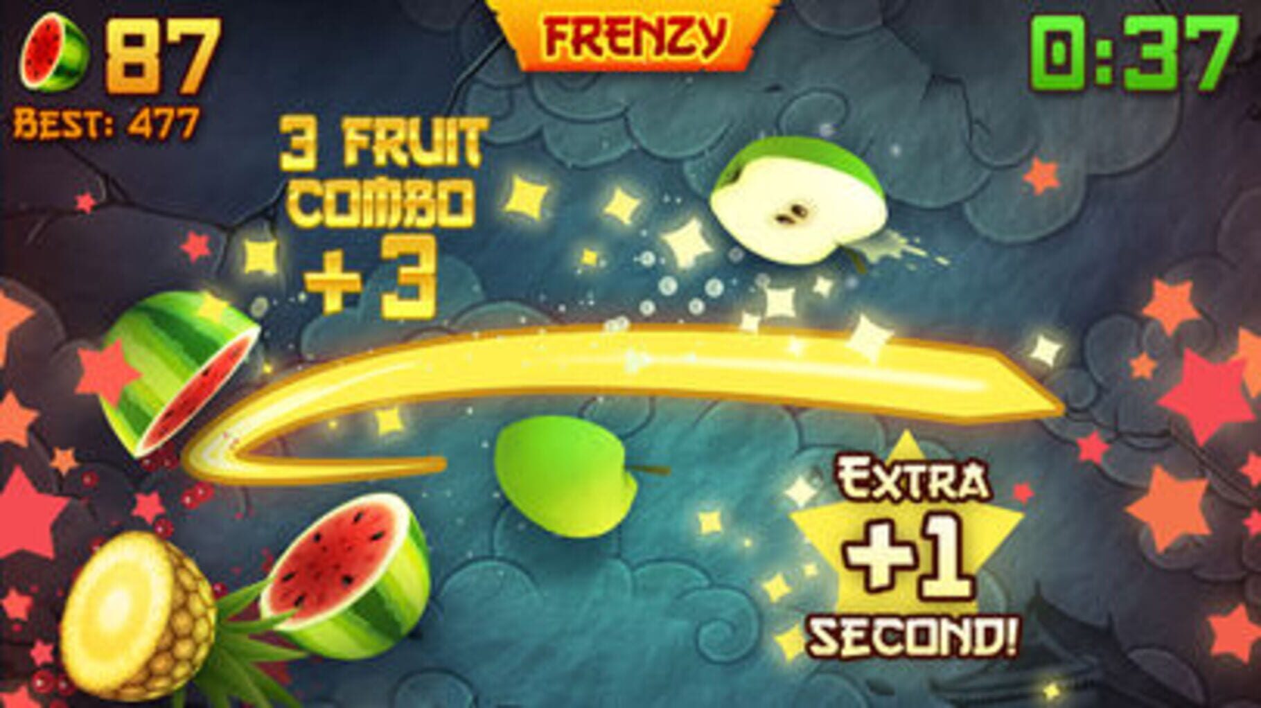 Captura de pantalla - Fruit Ninja