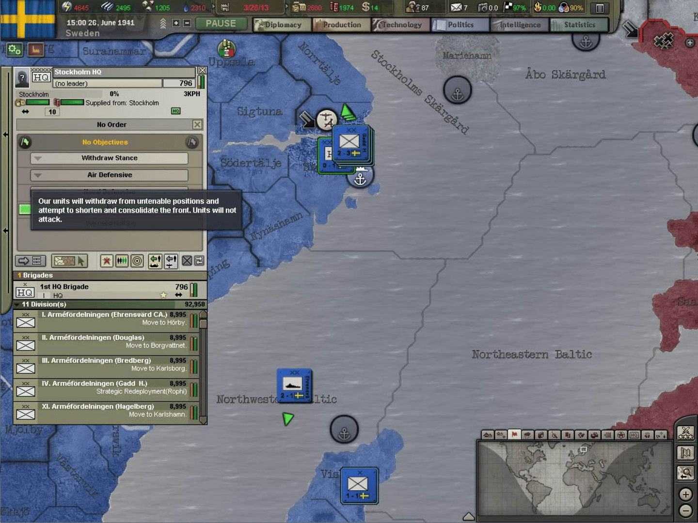 Hearts of Iron III: Semper Fi screenshot