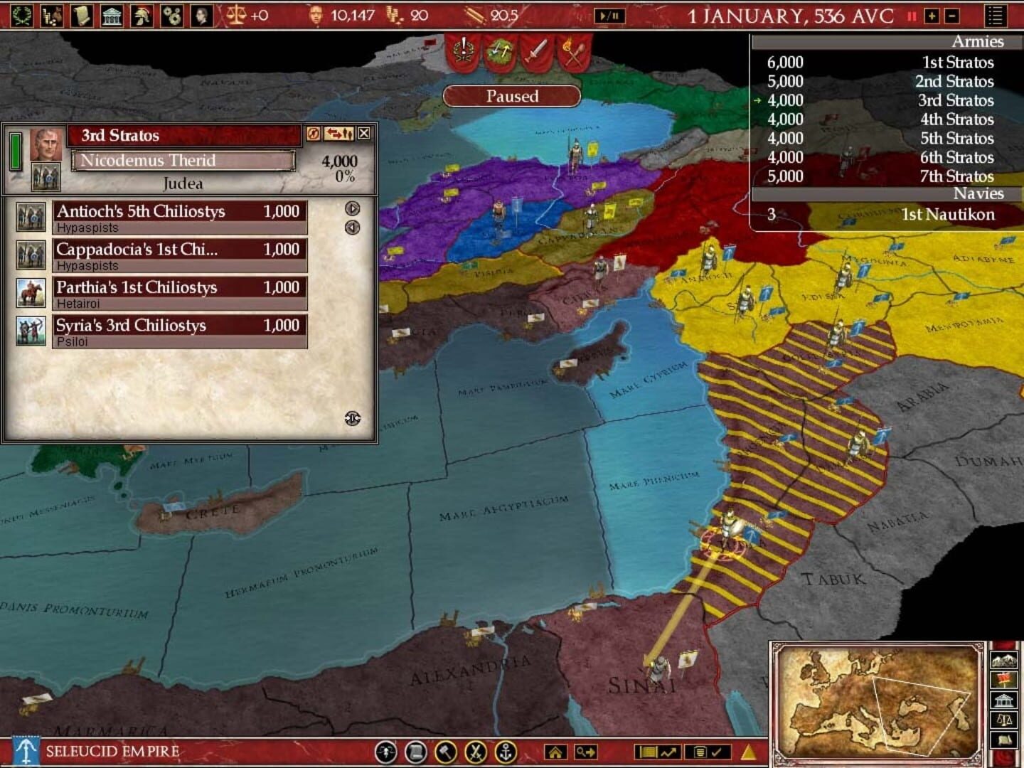 Captura de pantalla - Europa Universalis: Rome - Gold Edition