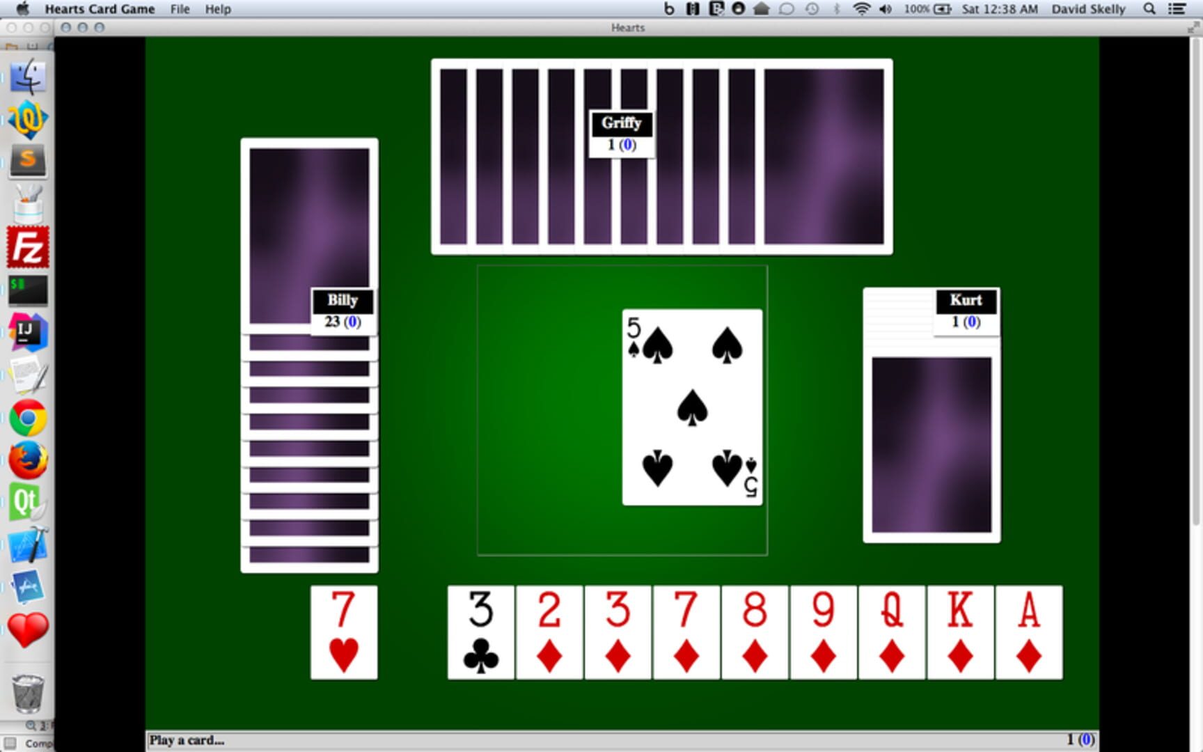 Hearts Card Game - Screenshot