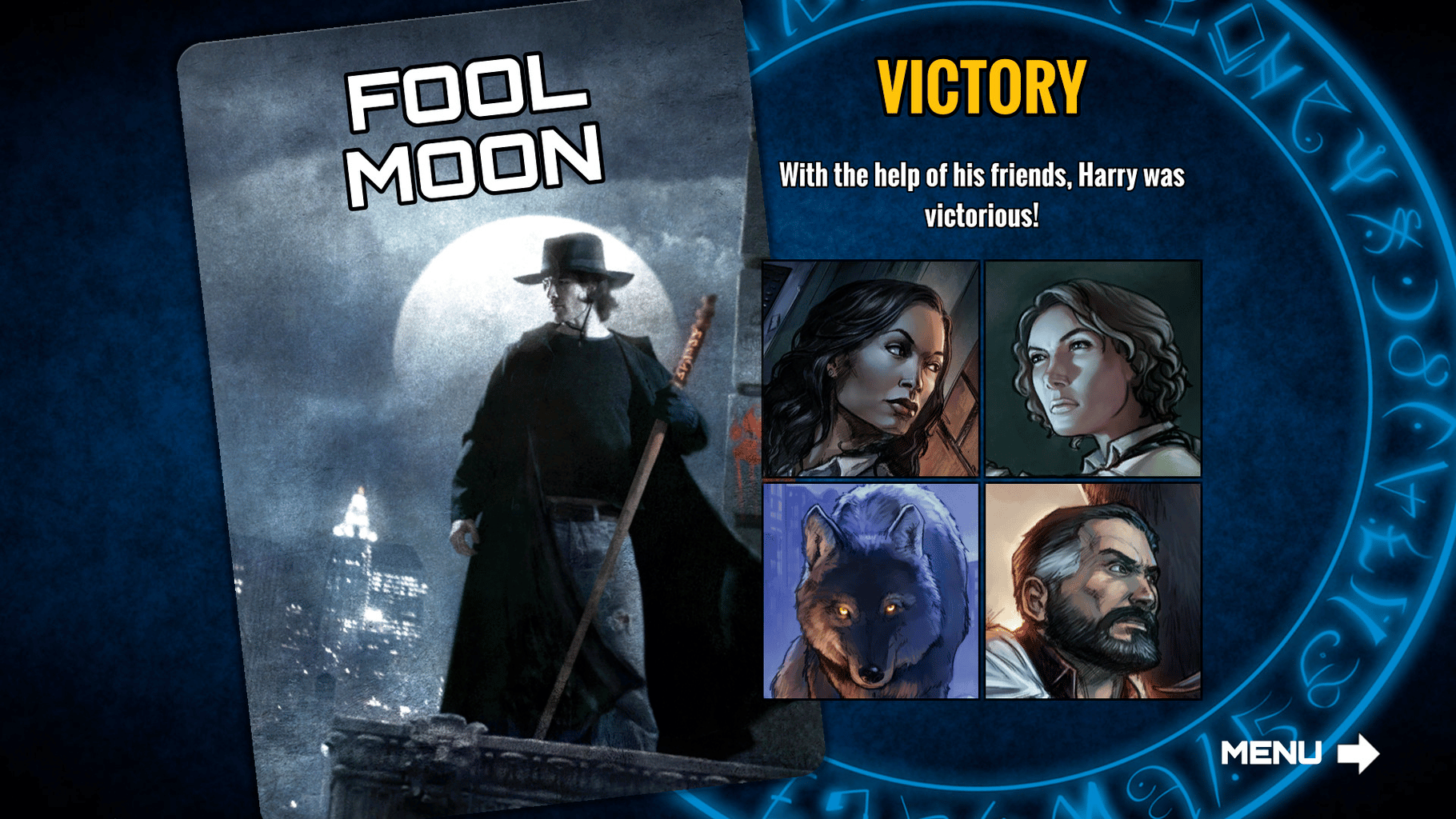 Dresden Files Cooperative Card Game screenshot