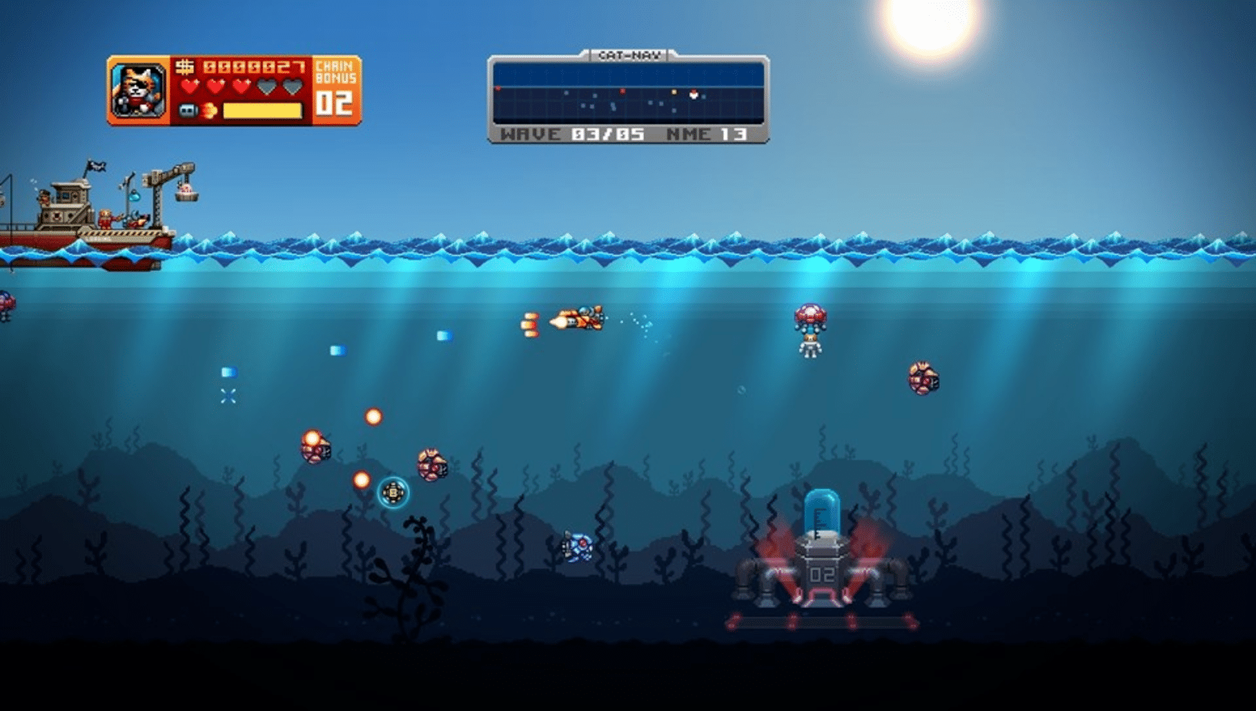 Aqua Kitty: Milk Mine Defender screenshot