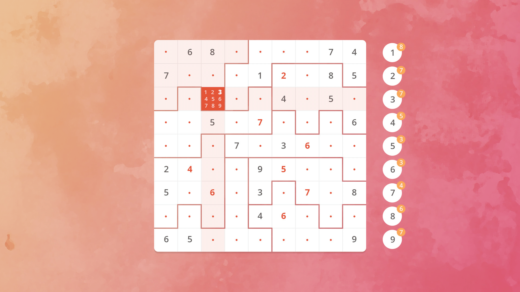 Sudoku Jigsaw screenshot