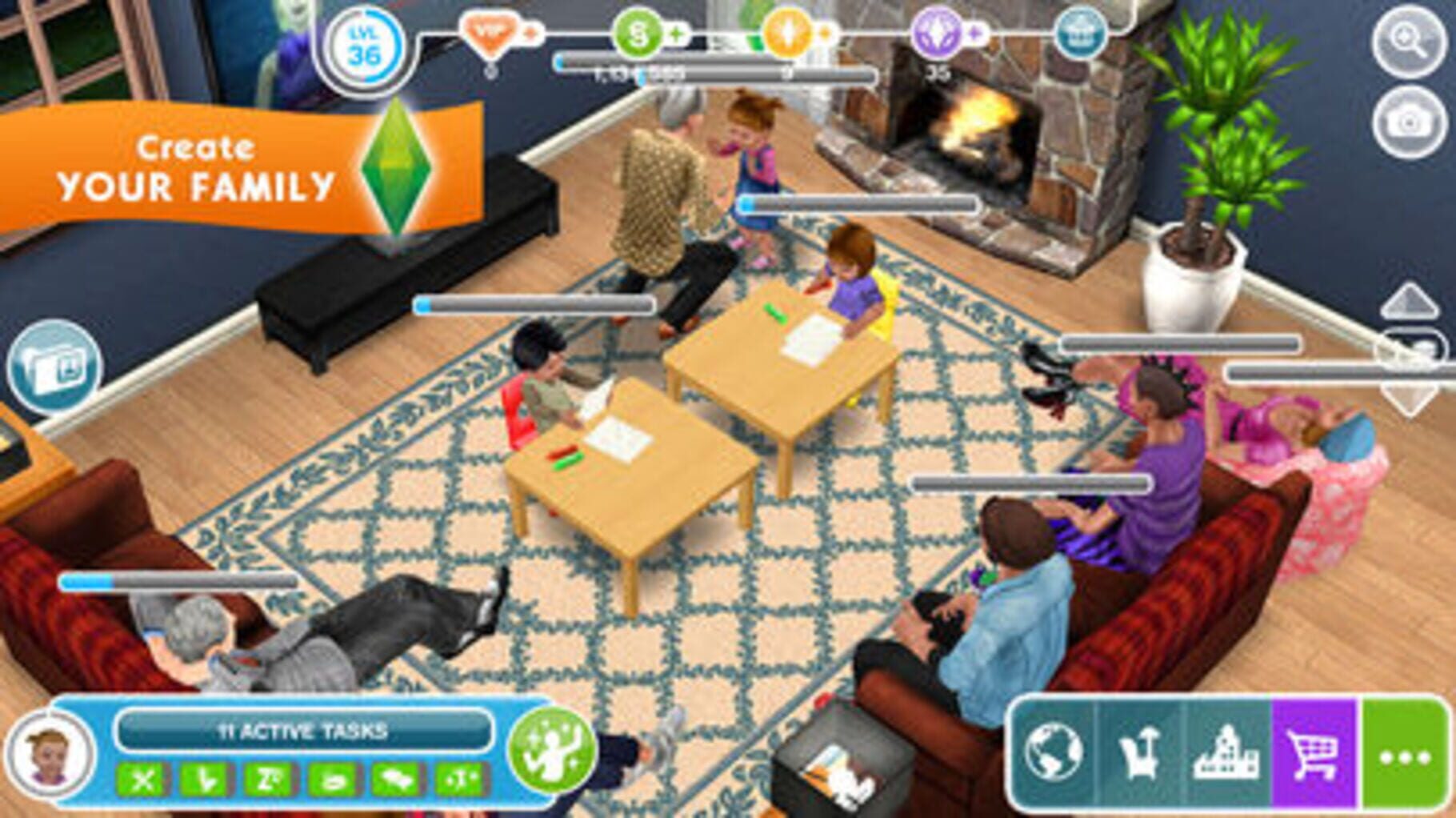 Captura de pantalla - The Sims FreePlay