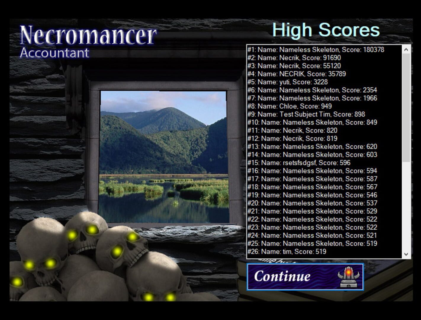Necromancer Accountant - Screenshot