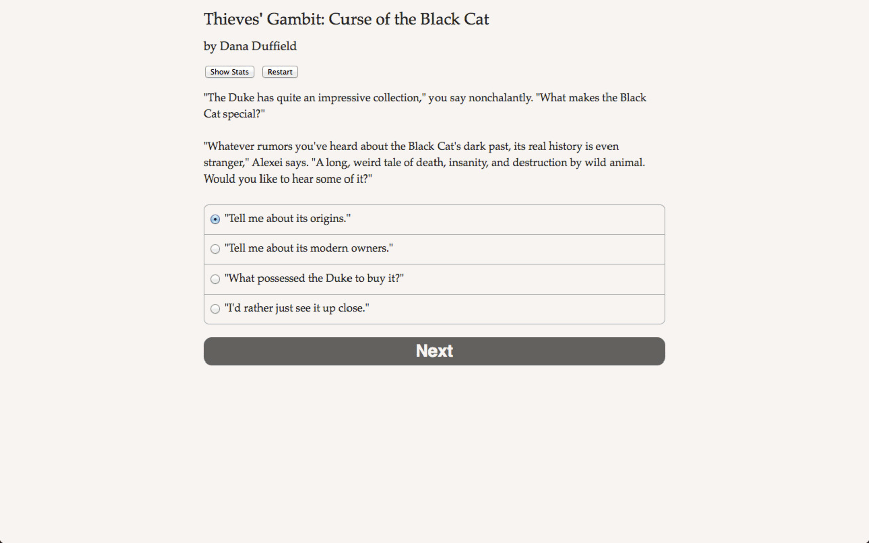 Thieves' Gambit: The Curse of the Black Cat screenshot