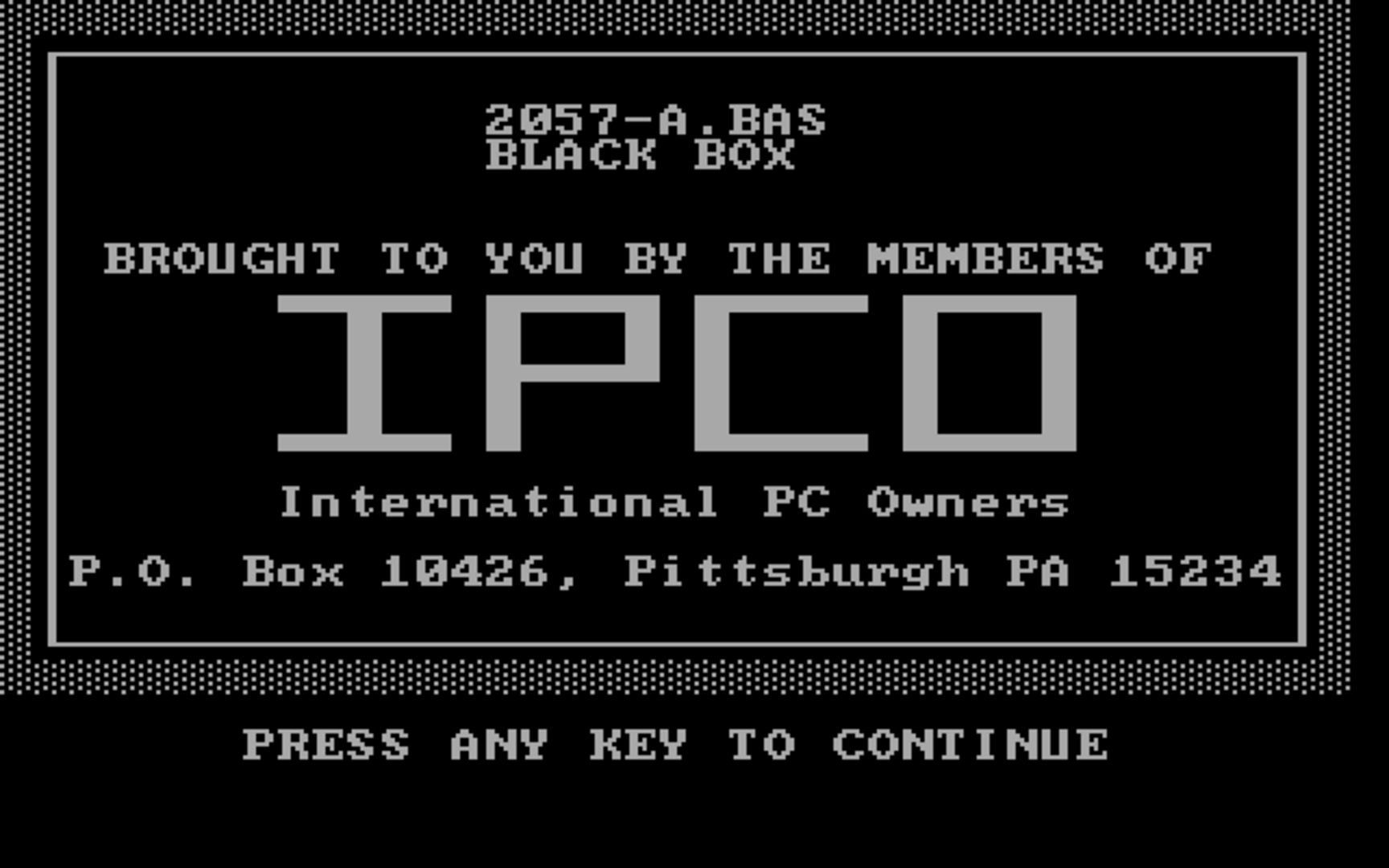 Black Box Cover