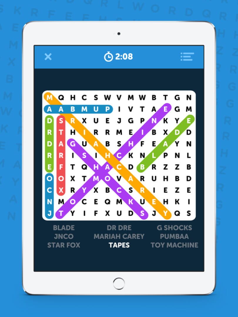Infinite Word Search Puzzles