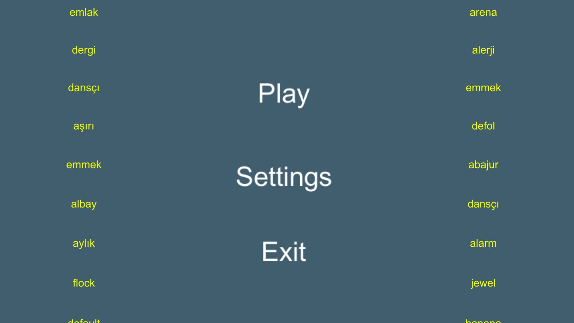 Word Typing Game