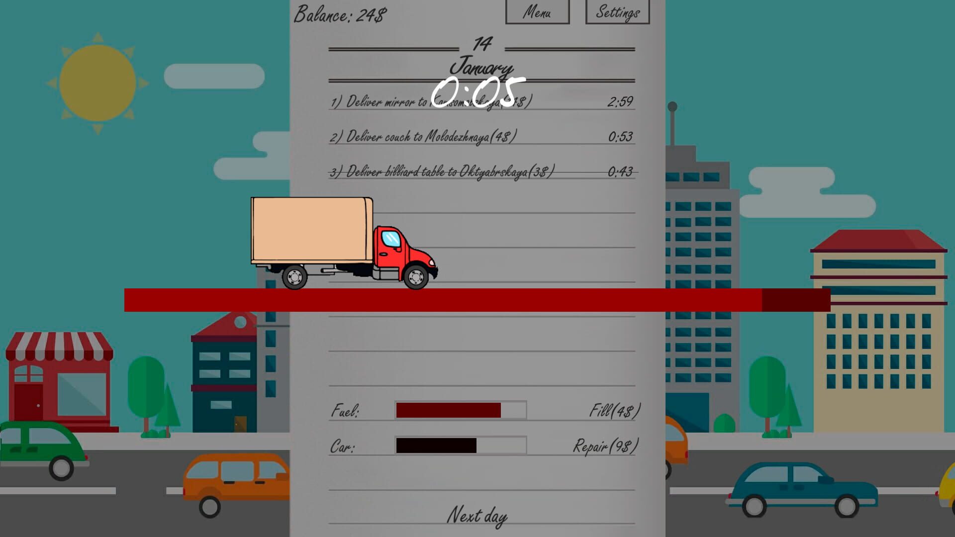 Delivery man simulator - Screenshot