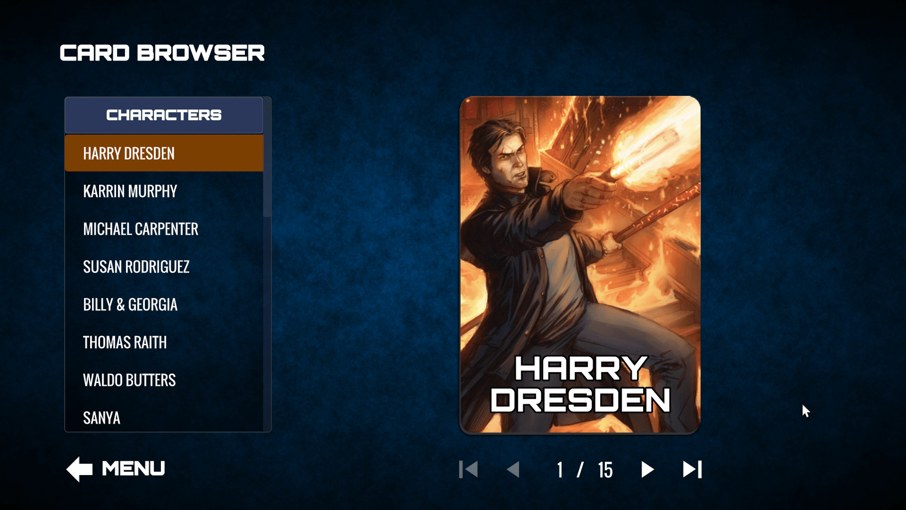 Dresden Files Cooperative Card Game screenshot