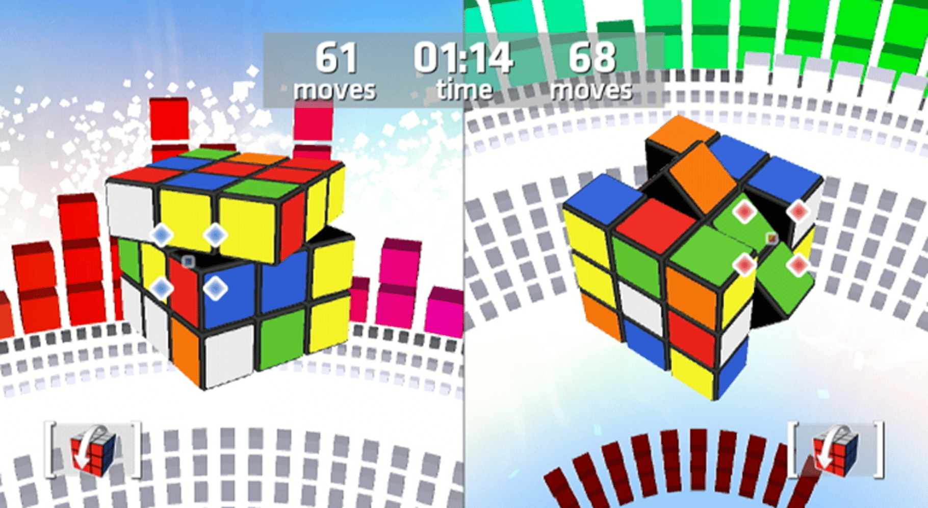 Rubik's Puzzle Galaxy: Rush screenshot