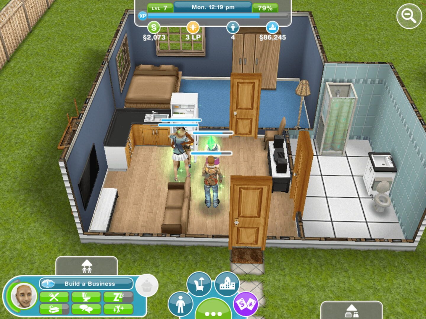 Captura de pantalla - The Sims FreePlay