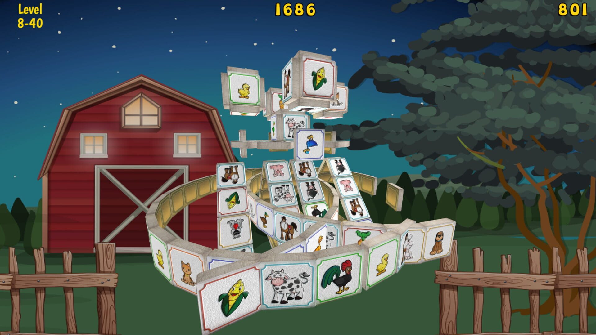 Barnyard Mahjong 3 - Screenshot