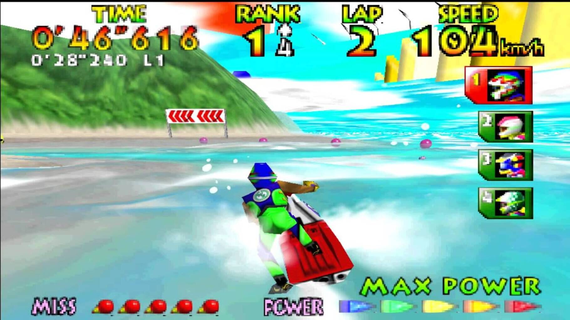 Captura de pantalla - Wave Race 64