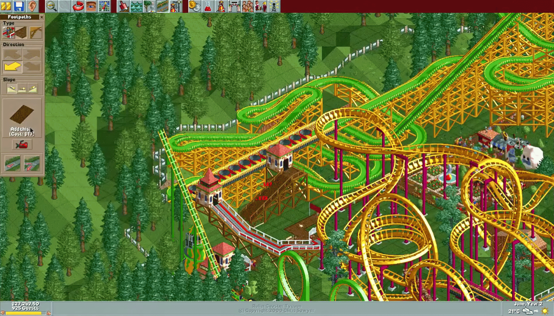 RollerCoaster Tycoon screenshot