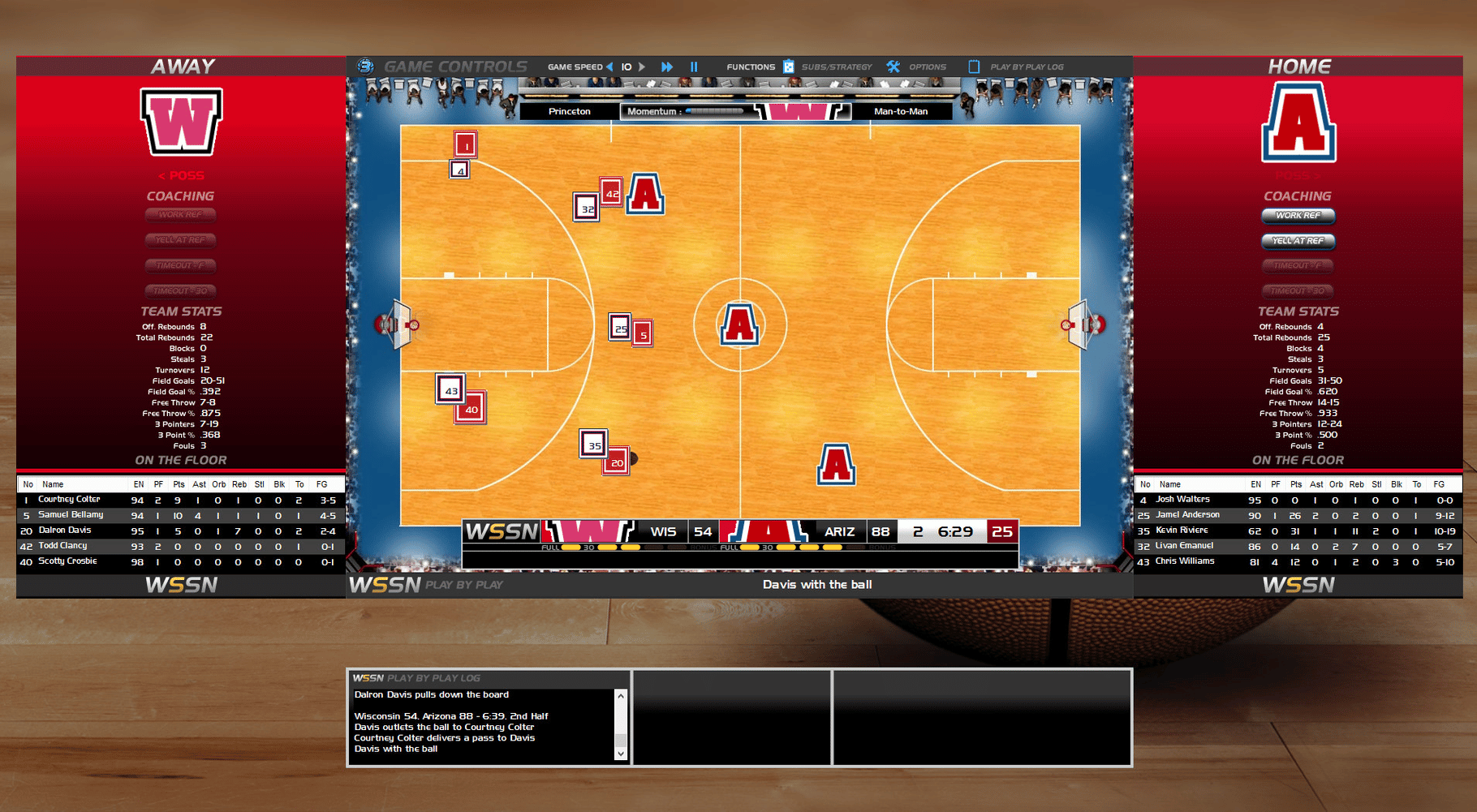 Draft Day Sports College Basketball 3 screenshot