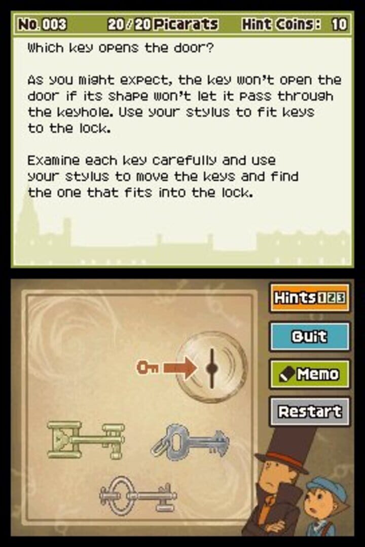 Professor Layton and the Diabolical Box screenshot