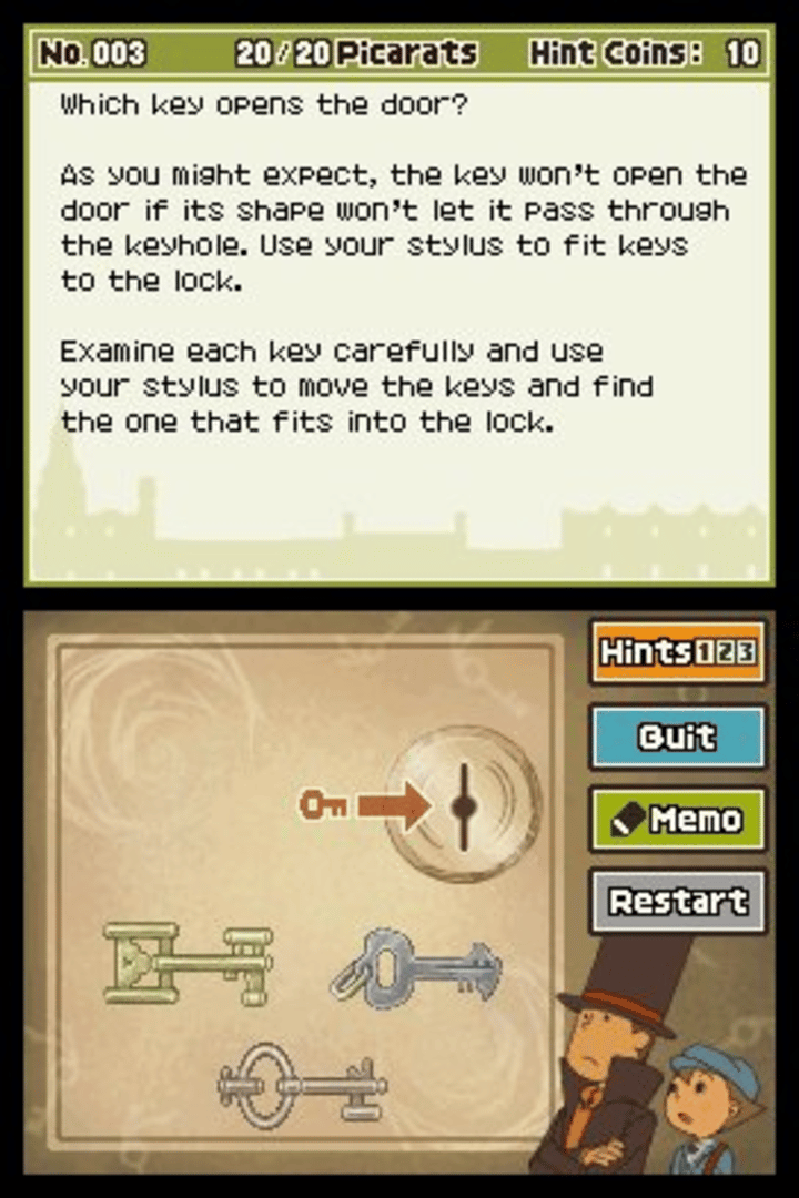 Professor Layton and the Diabolical Box screenshot