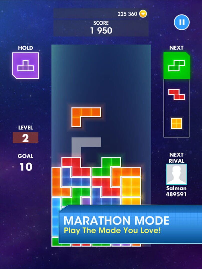 Captura de pantalla - Tetris