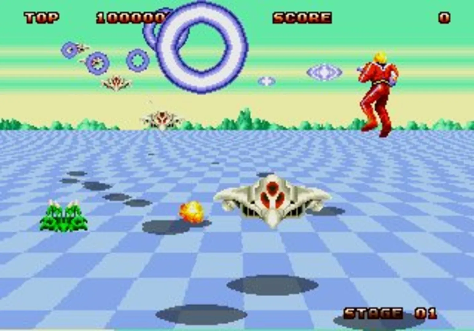 Captura de pantalla - Space Harrier II