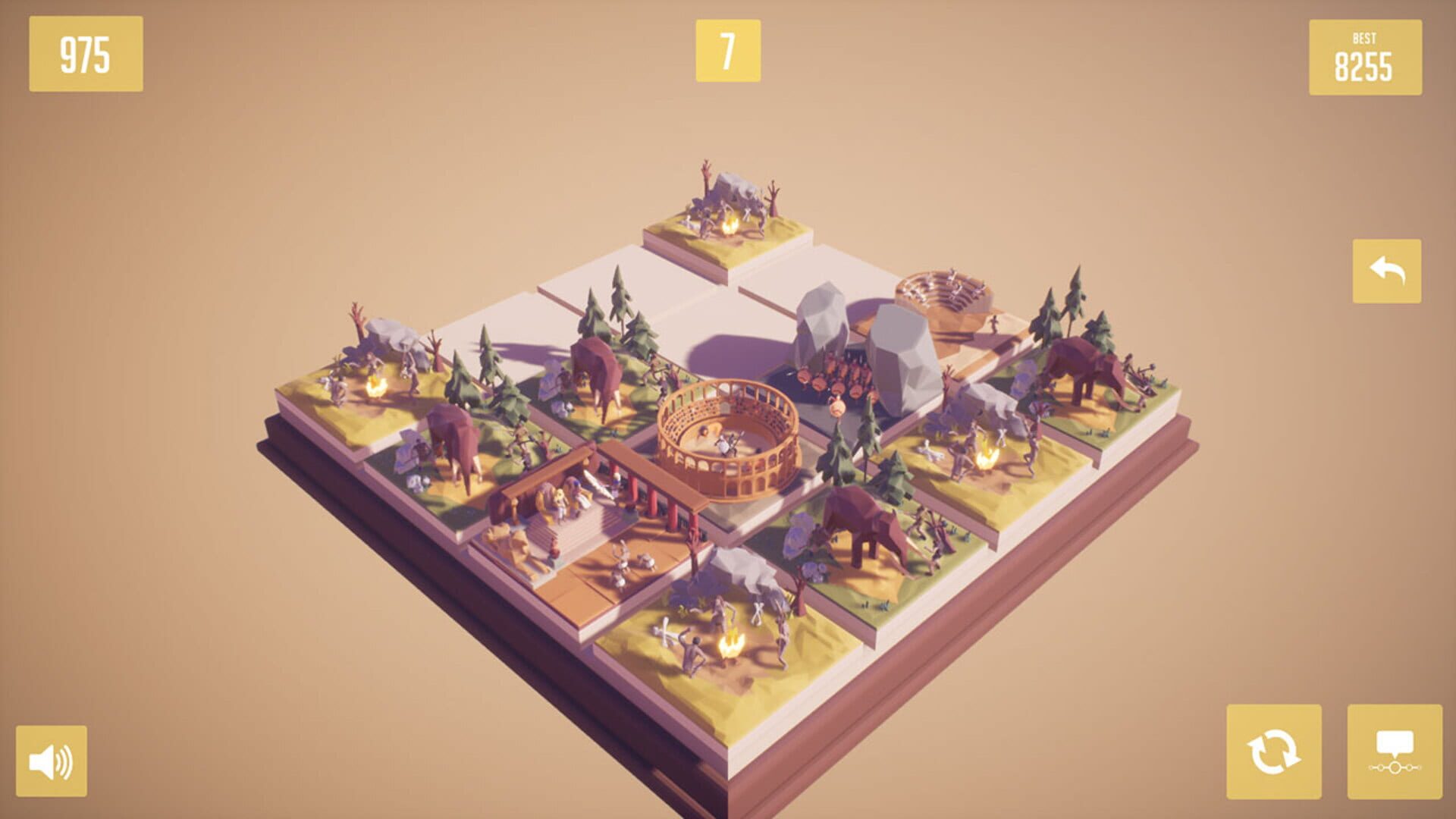History2048: 3D puzzle number game - Screenshot
