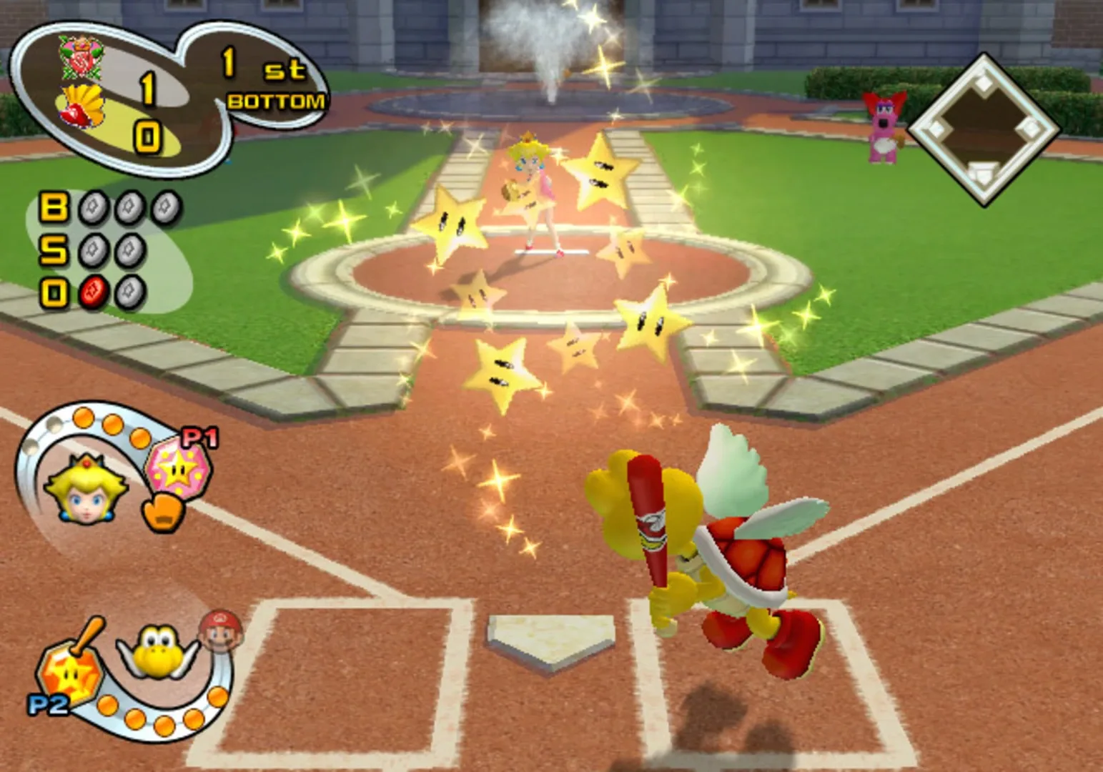 Captura de pantalla - Mario Superstar Baseball