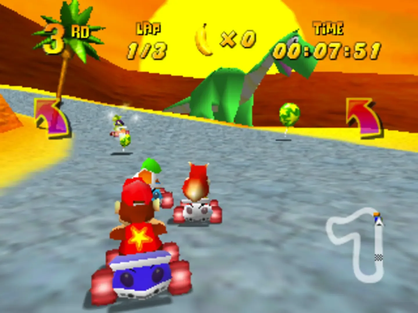 Captura de pantalla - Diddy Kong Racing