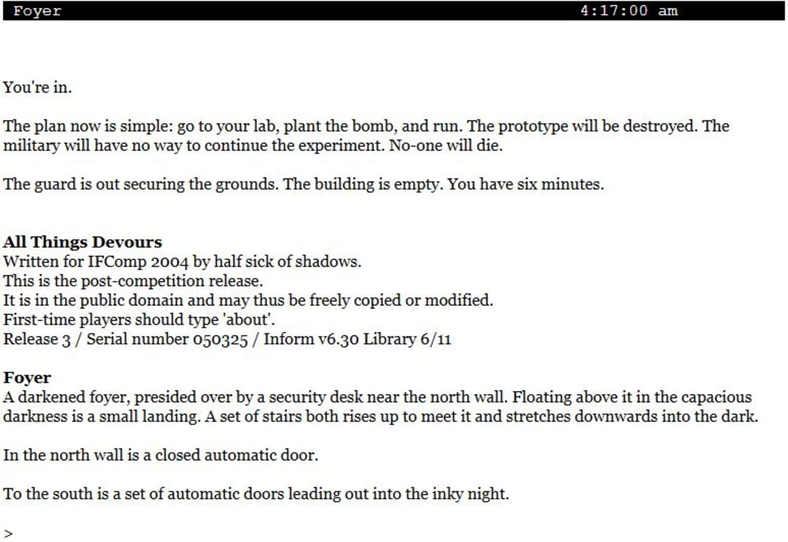 Jeu : All Things Devours