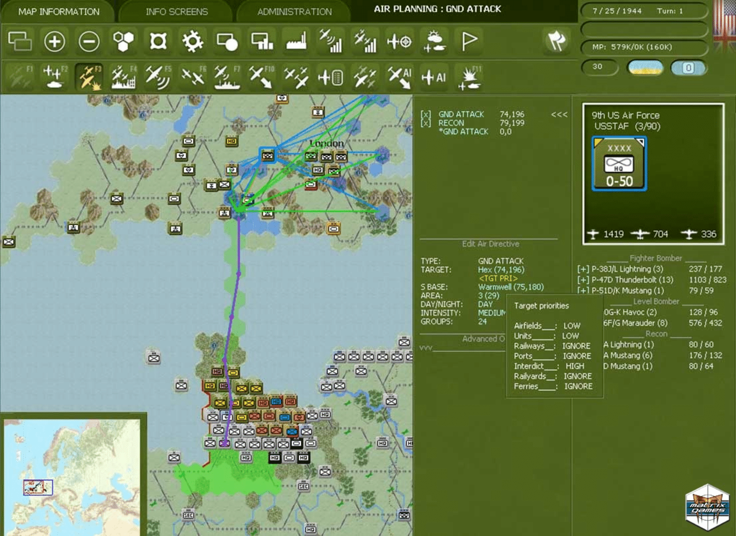 Gary Grigsby's War in the West screenshot