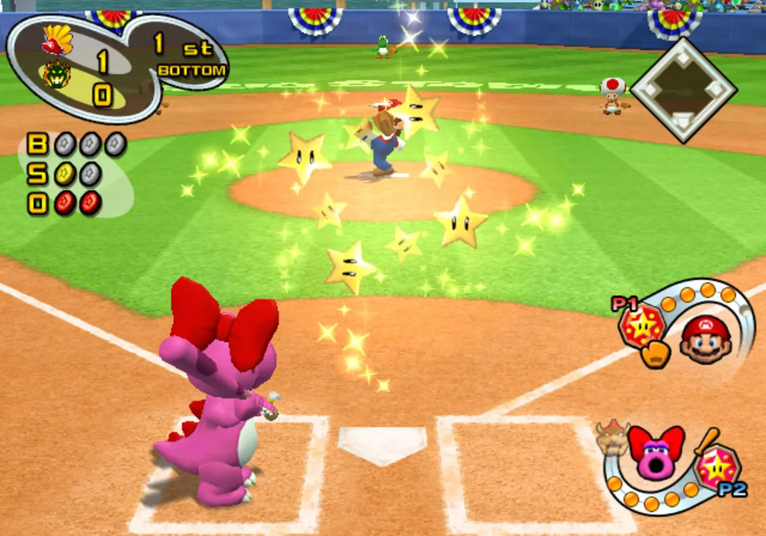 Captura de pantalla - Mario Superstar Baseball