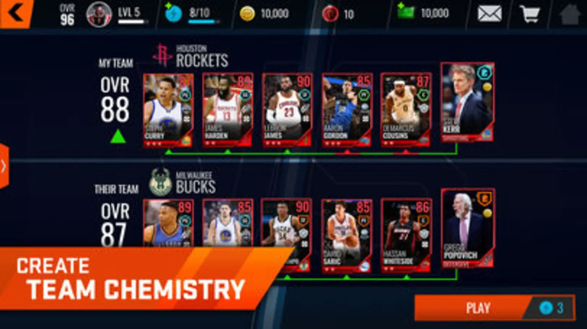 Captura de pantalla - NBA Live Mobile Basketball