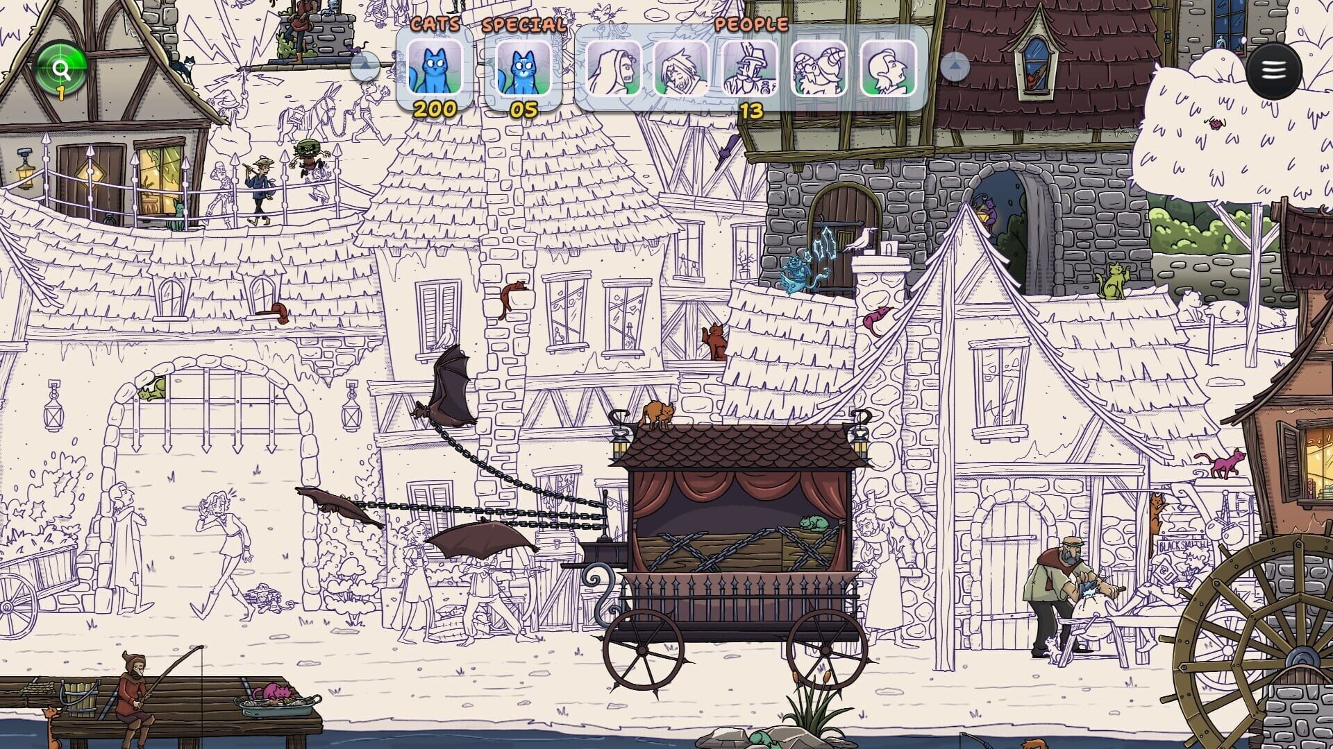 Hidden Cats in Spooky Village