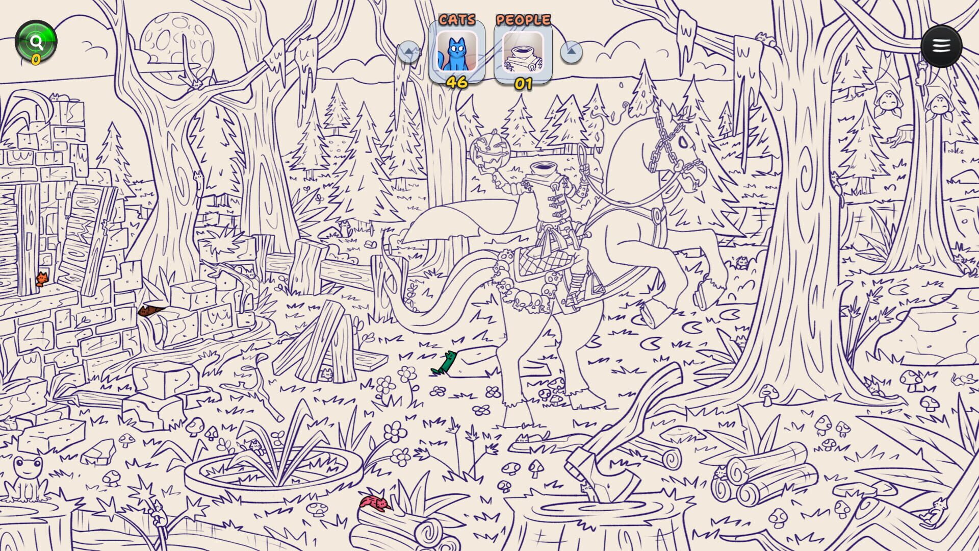 Hidden Cats in Spooky Village