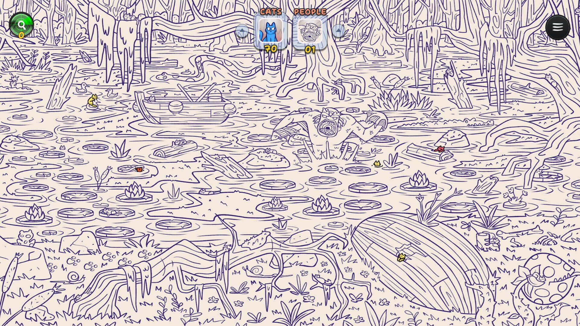 Hidden Cats in Spooky Village