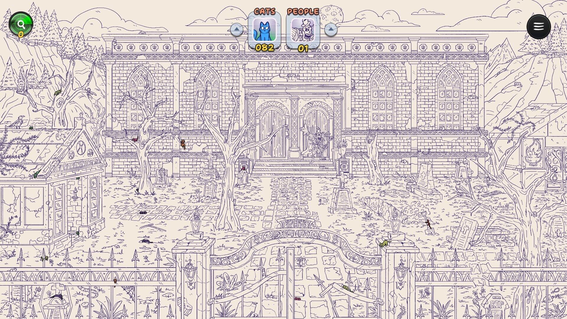 Hidden Cats in Spooky Village