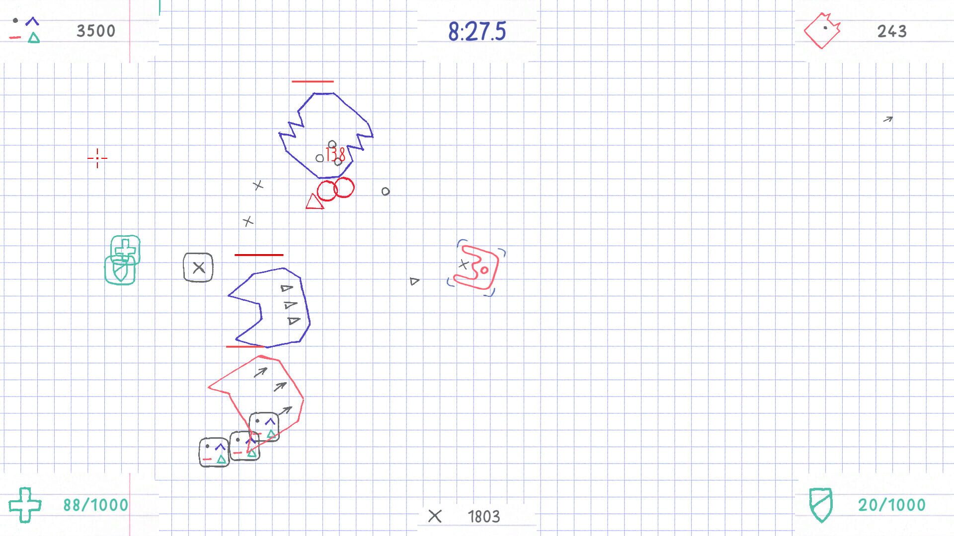 Squared Notebook Fight