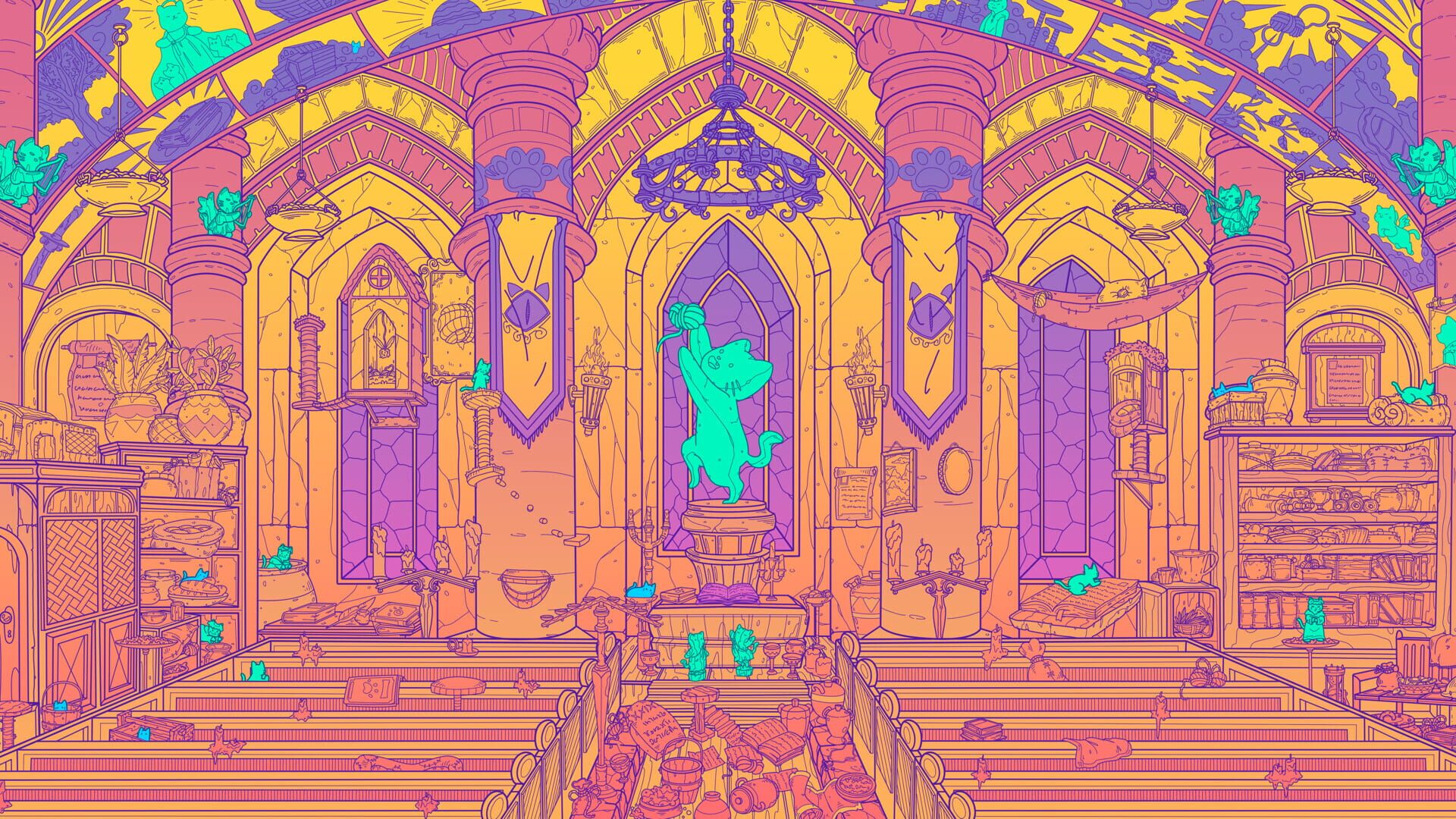 Flats Full of Cats: Gold & Candles