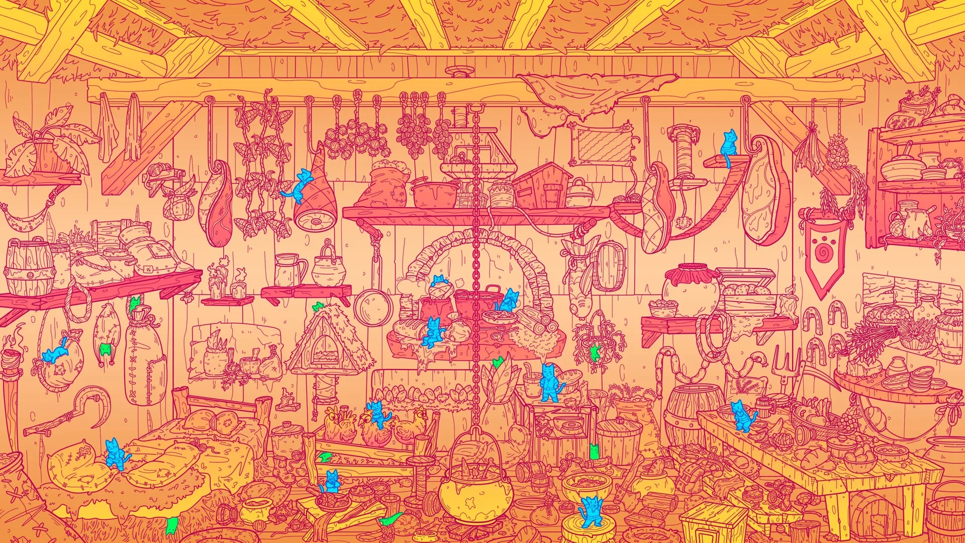Flats Full of Cats: Gold & Candles
