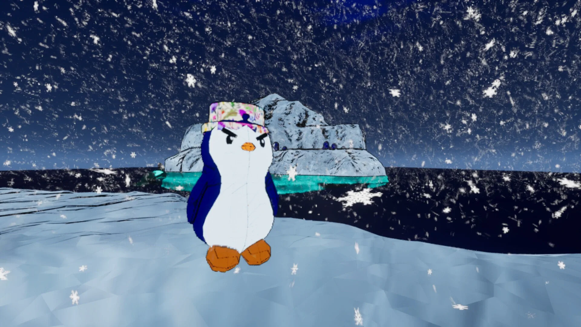Frostbite Frenzy: Flower Hat