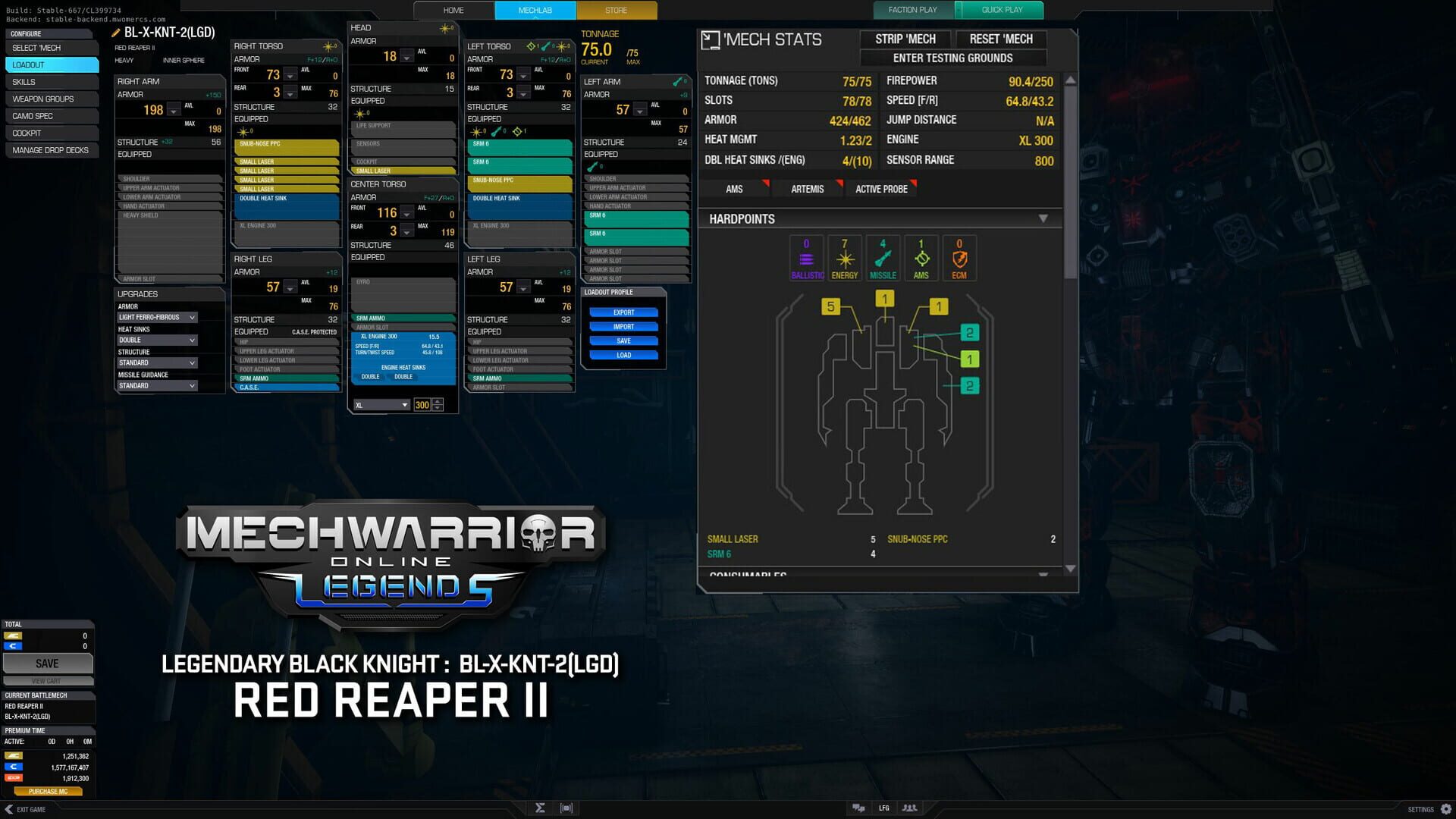 MechWarrior Online: Red Reaper II Legendary Mech Pack
