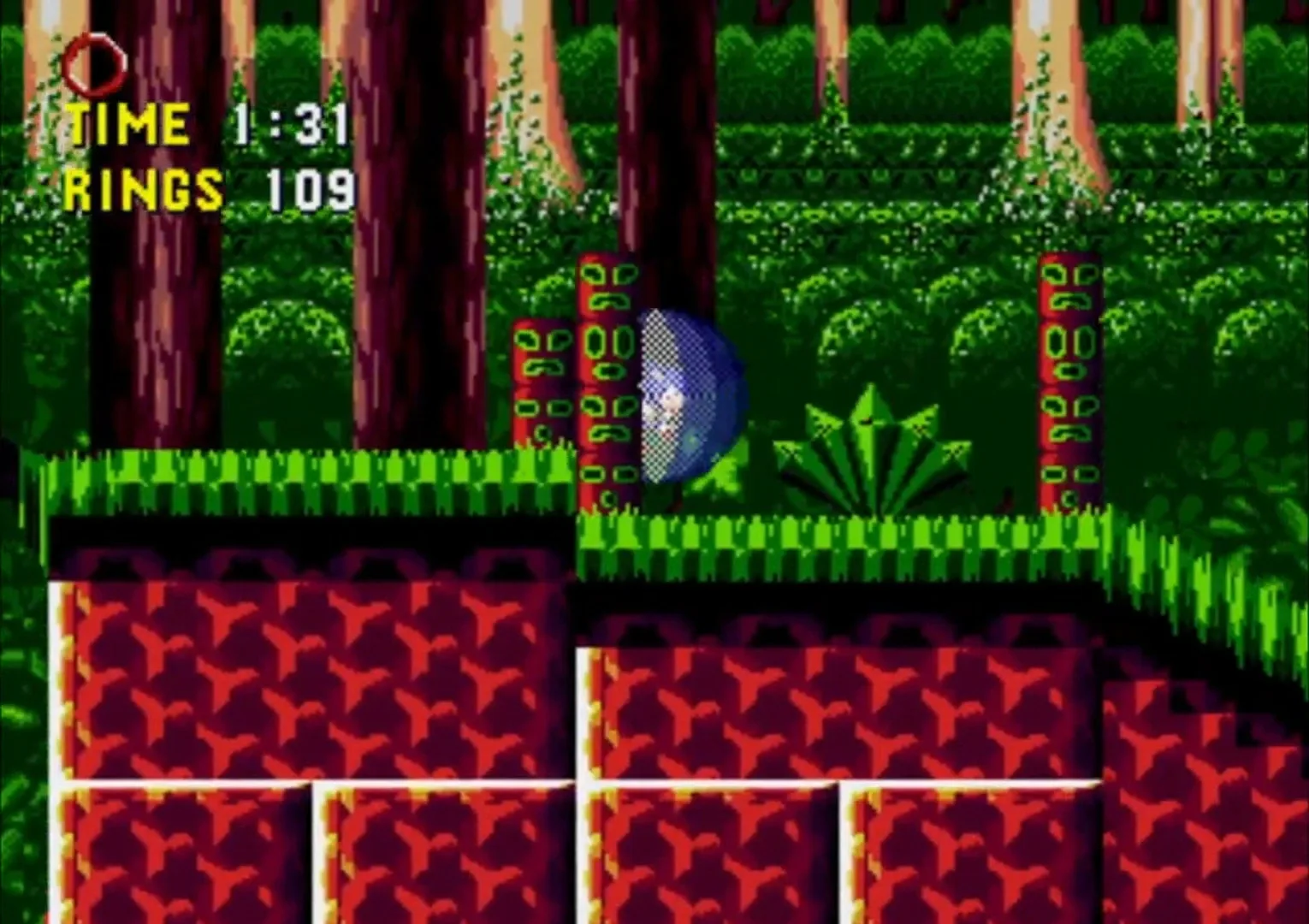 Sonic the Hedgehog in Giant Jungle